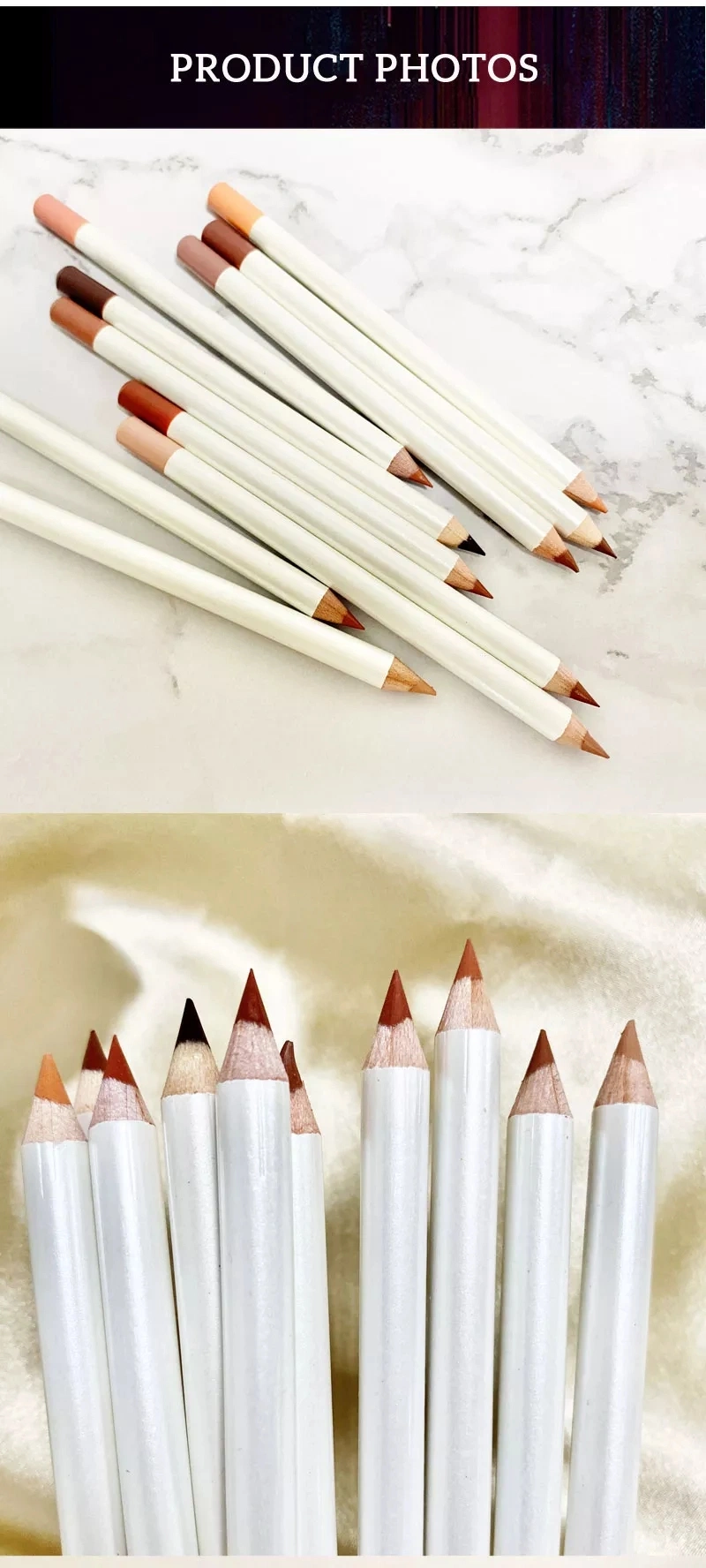 Wholesale High Quality 26 Colors Lipliner Vegan Long Lasting Custom Private Label Matte Lip Liner Pencil