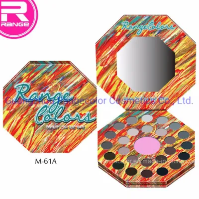 Palette de fard à paupières de maquillage pour les yeux fumés de 27 couleurs, fabricant de couleurs personnalisé