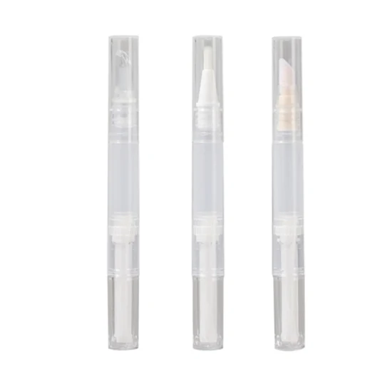 Stylo correcteur vide en plastique Transparent, 4ml, stylo torsadé, cosmétique, brosse torsadée